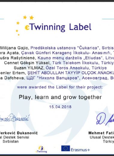 Play, Learn And Grow Together